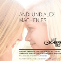 Motiv 8 zeigt zwei Mädchen im Gegenlicht im Begriff sich zu küssen. "Andi und Alex machen es" (385 kB, JPG-Datei)