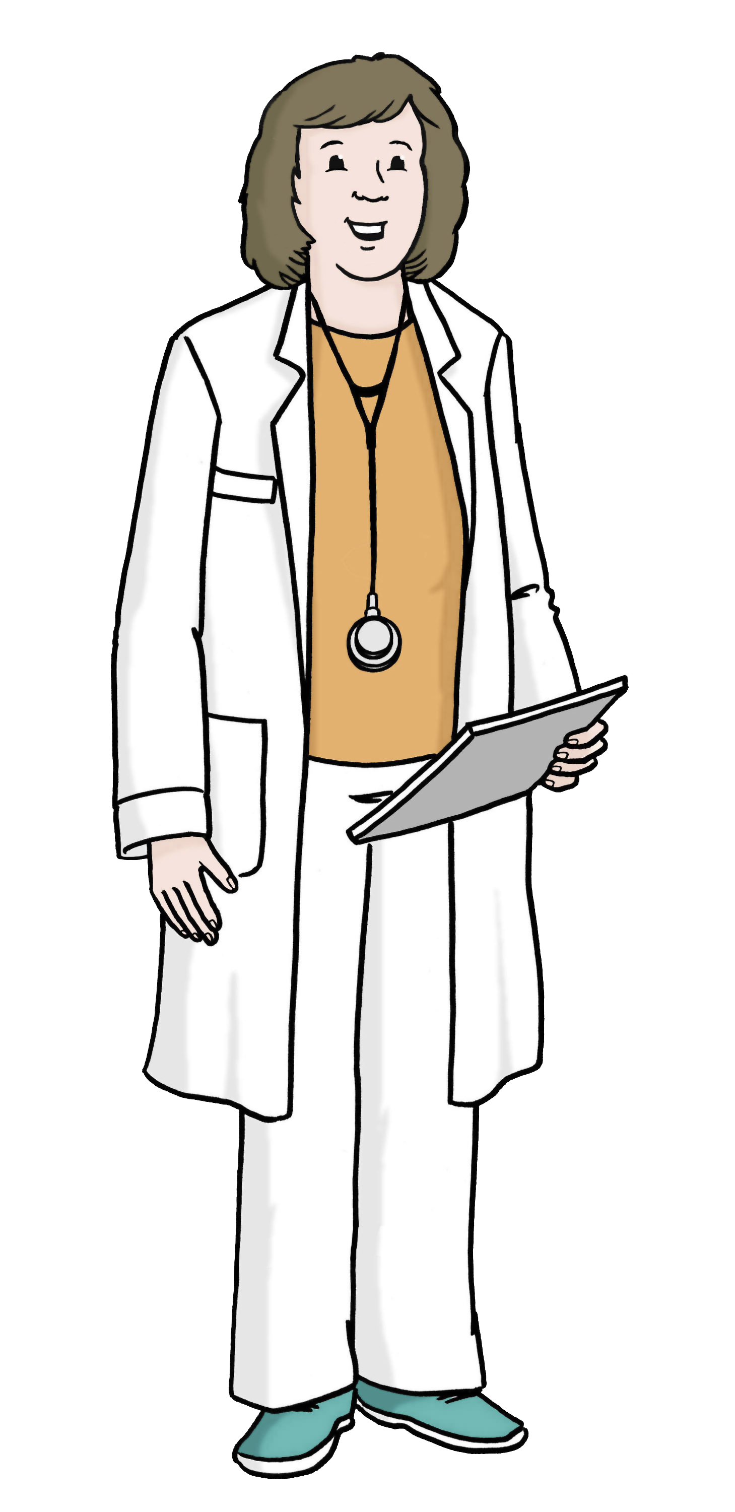 Illustration einer Ärztin